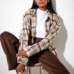 Oversized Burberry style flannel